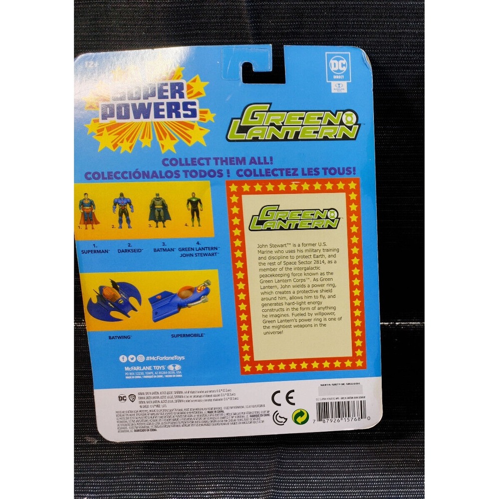 McFarlane Toys DC Super Powers John Stewart Green Lantern Action Figure Hero - Picture 3 of 4